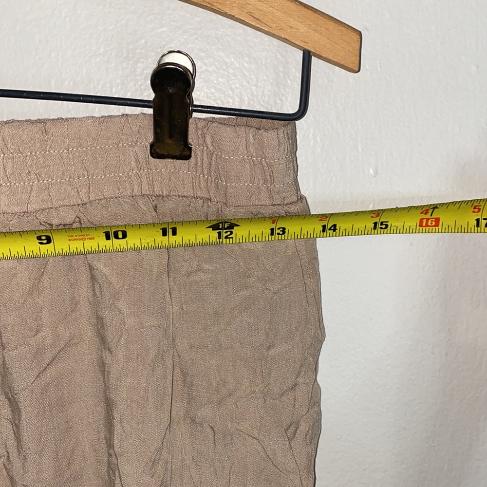 🌵Adorable Tan retro threads pants with lace detail on bottom! - Picture 3 of 5